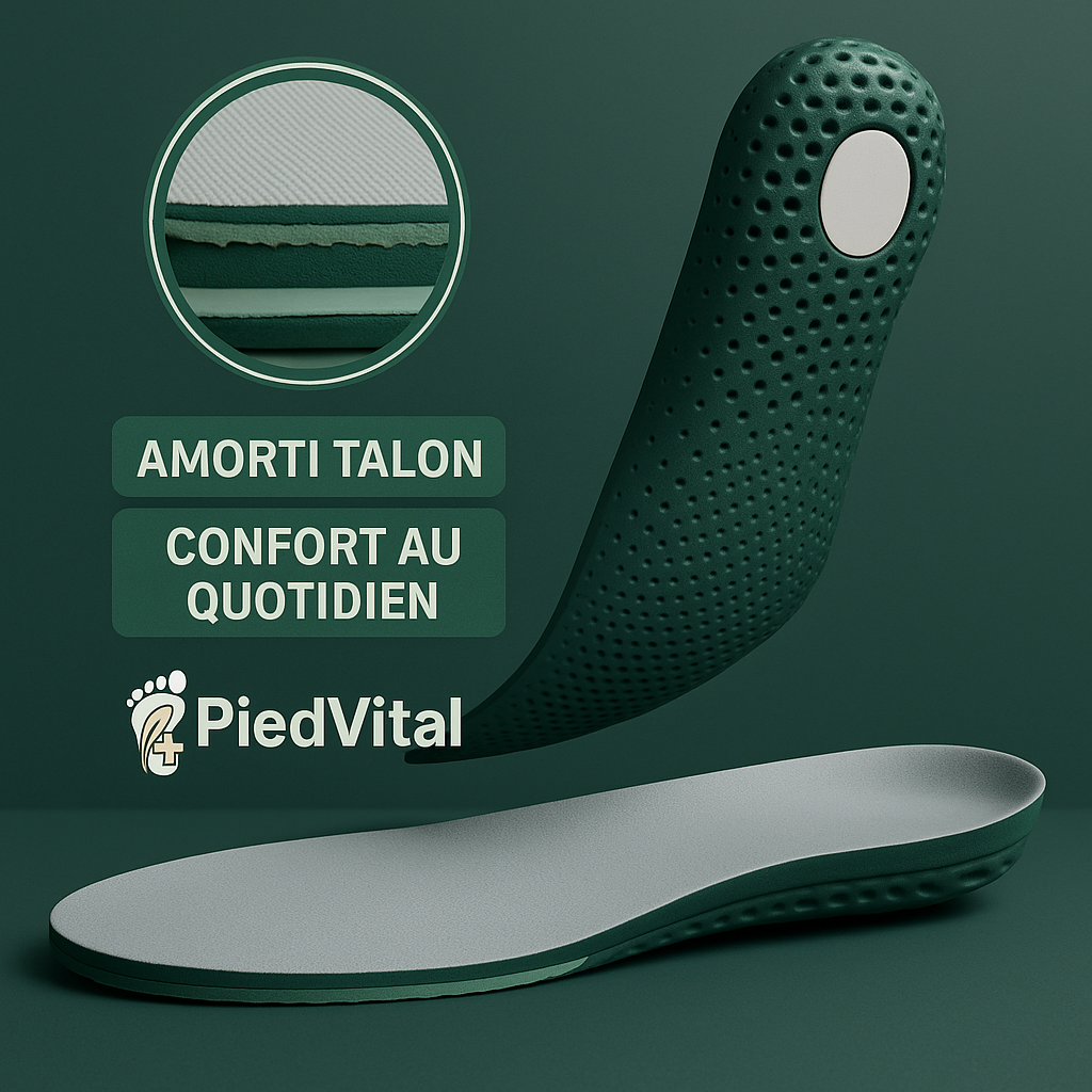 PiedVital Semelles Orthopédiques Minimalistes NoiresFeldluft™