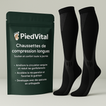 PiedVital - Chaussettes de compression Feldluft noir M by Feldluft