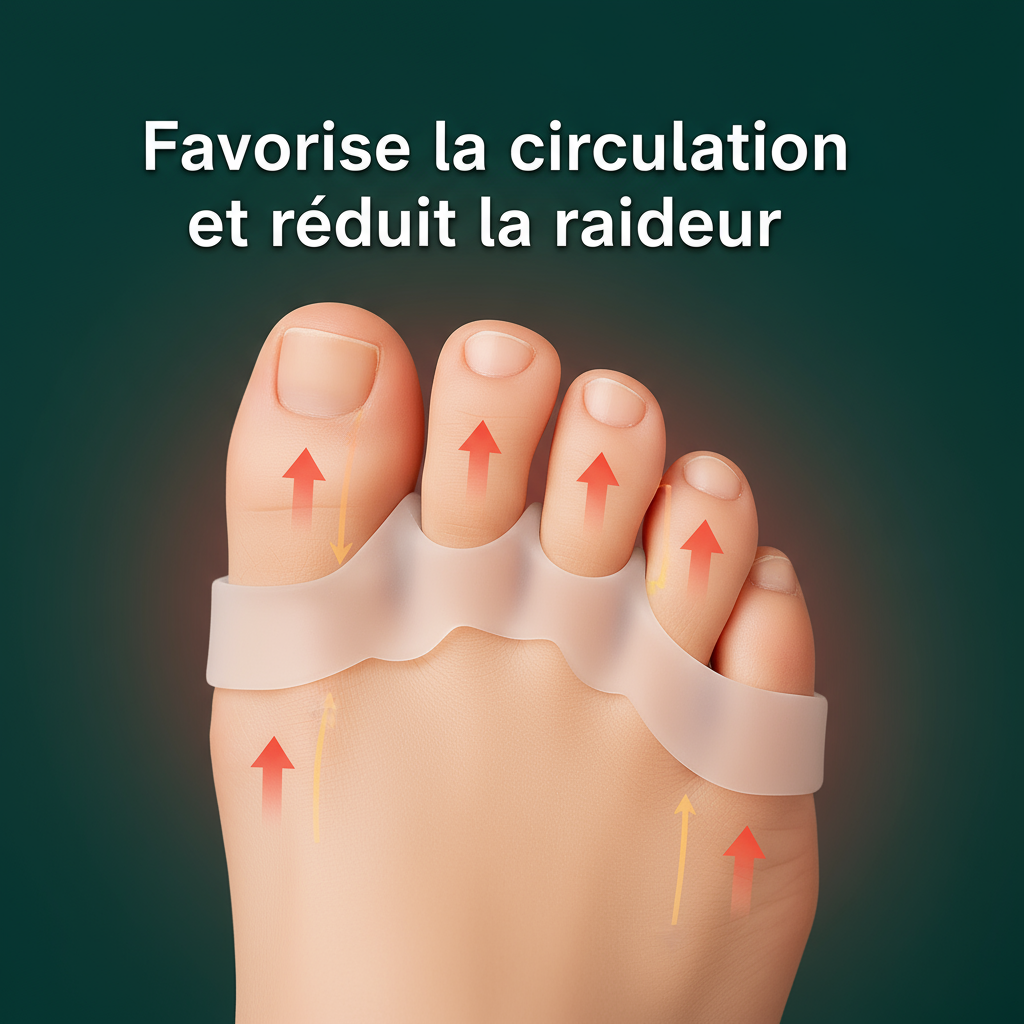 PiedVital - Séparateur de orteils orthopédique noir M by Feldluft Barfußschuhe