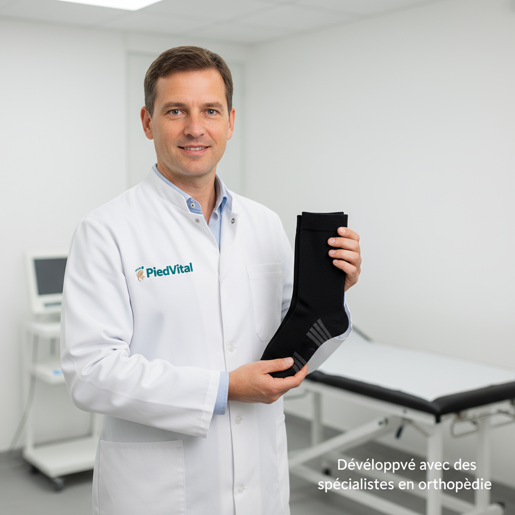 PiedVital - Chaussettes de compression Feldluft noir M by Feldluft