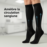 PiedVital - Chaussettes de compression Feldluft noir M by Feldluft